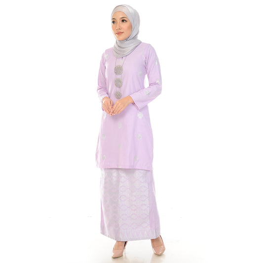 KURUNG MODEN AMEENA-LILAC SILVER