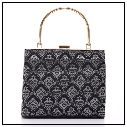 CLUTCH SONGKET HAND BAG - BLACK