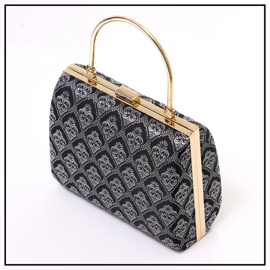 CLUTCH SONGKET HAND BAG - BLACK