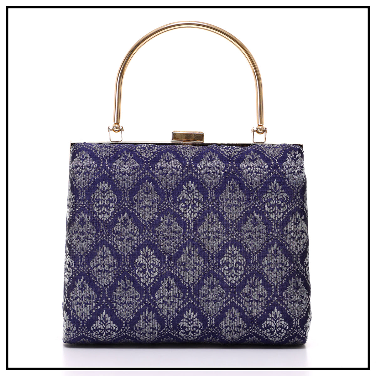 CLUTCH SONGKET HAND BAG - DARK BLUE