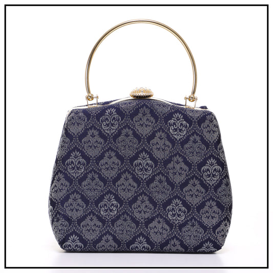 CLUTCH SONGKET HAND BAG - DARK BLUE