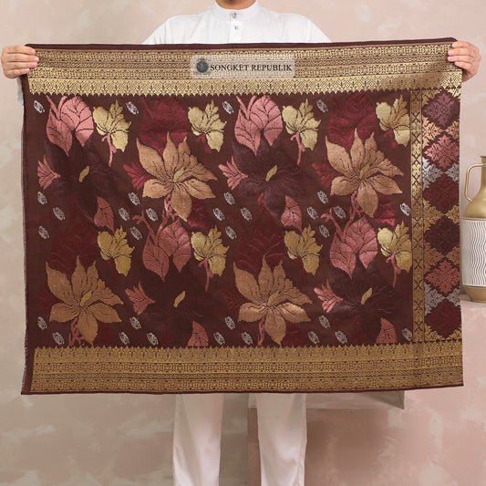 SAMPIN TENUN TANGAN HD PREMIUM - Burgundy 1035