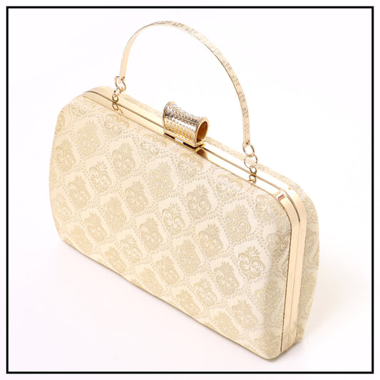 CLUTCH SONGKET HAND BAG - CREAM