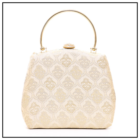 CLUTCH SONGKET HAND BAG - CREAM