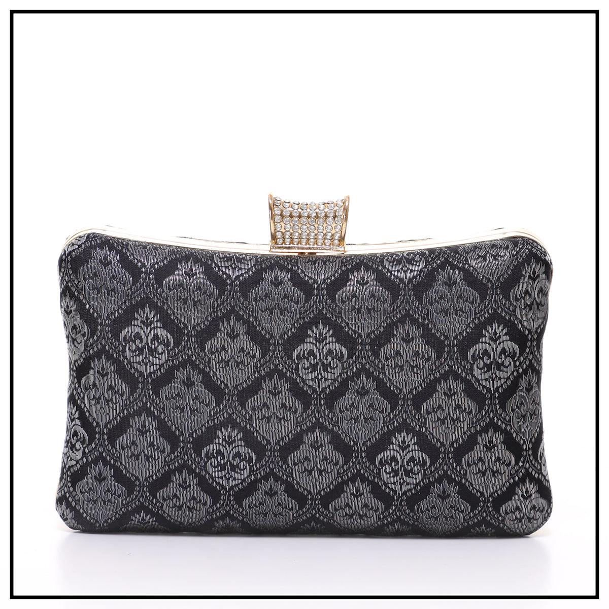 CLUTCH SONGKET HAND BAG - DARK GREY