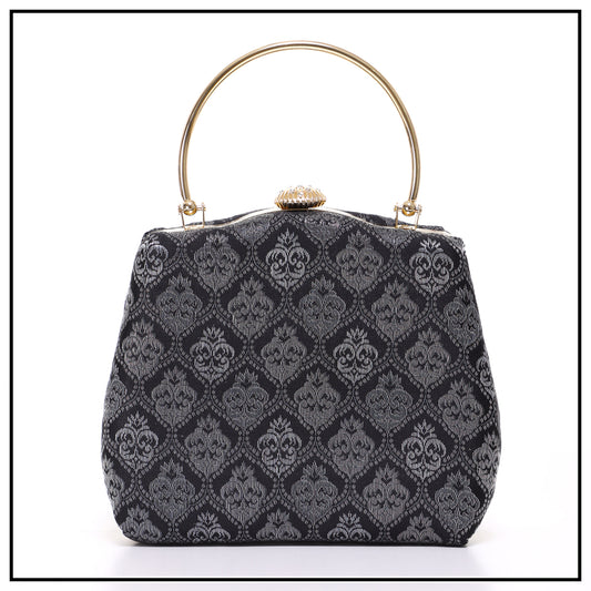 CLUTCH SONGKET HAND BAG - DARK GREY