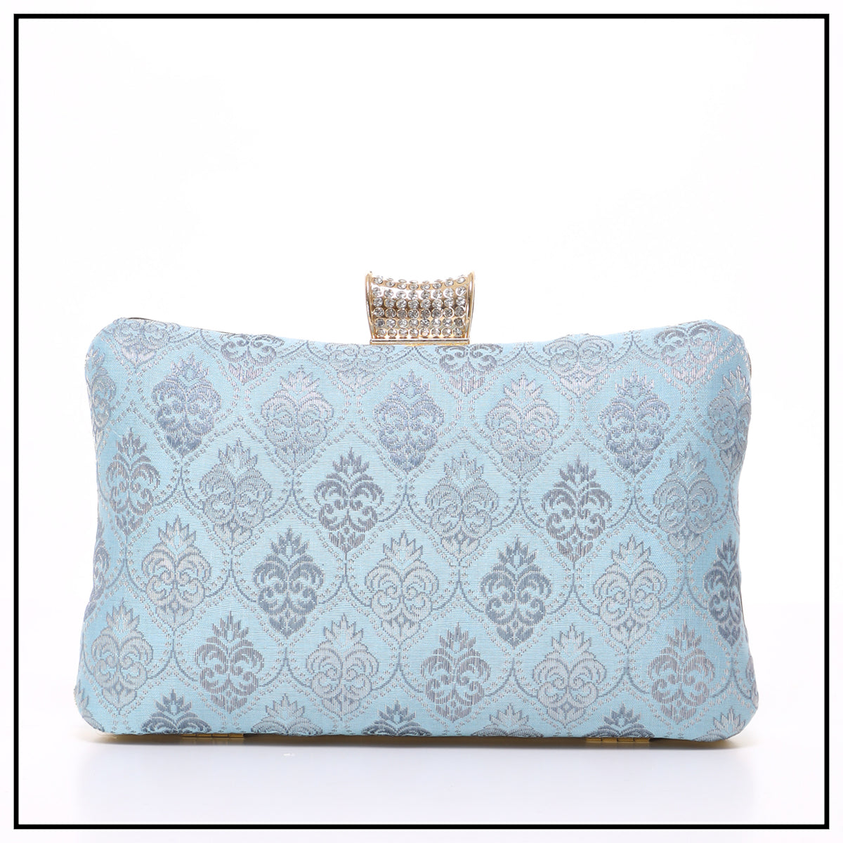 CLUTCH SONGKET HAND BAG - DUSTY BLUE