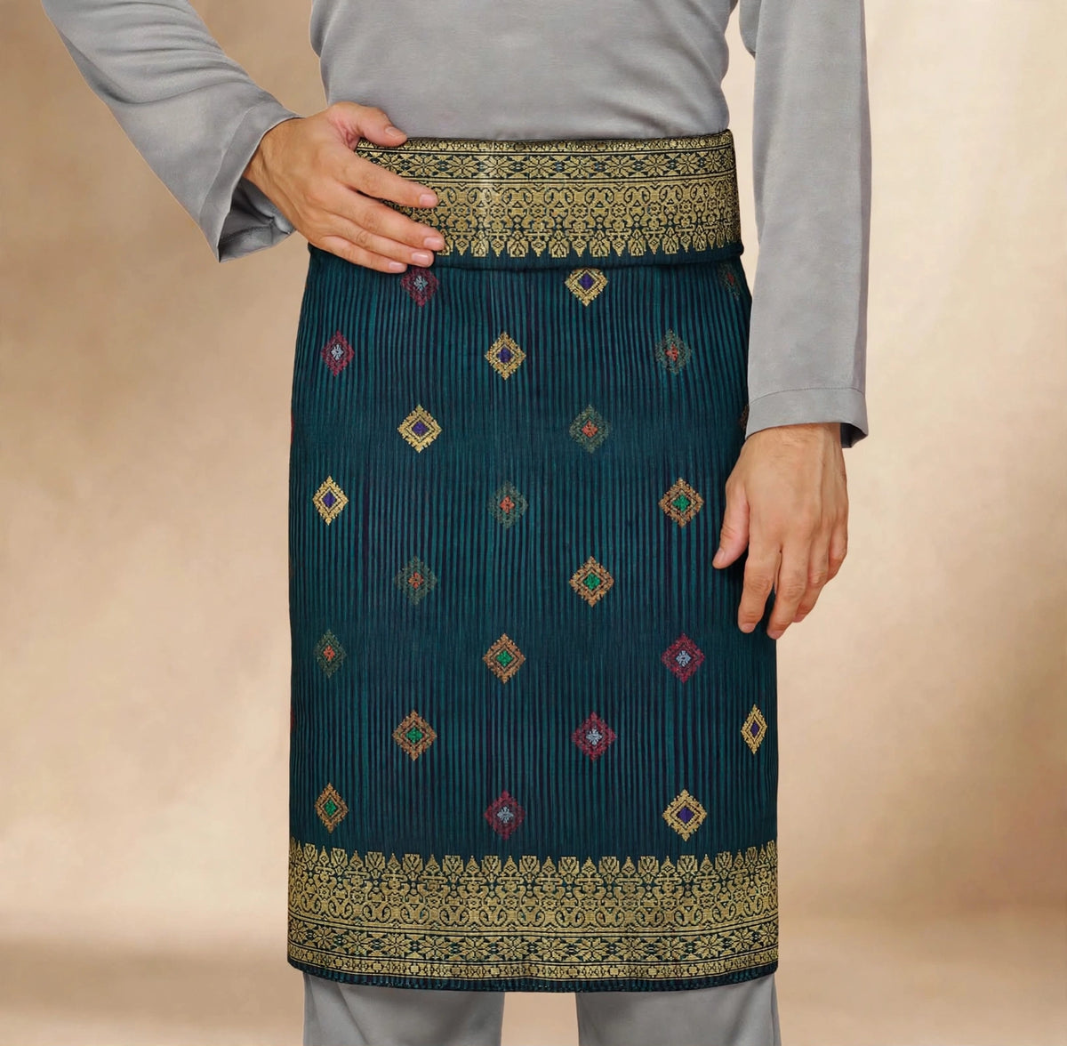 Sampin Johor Jalur Hijau Turquoise-6045