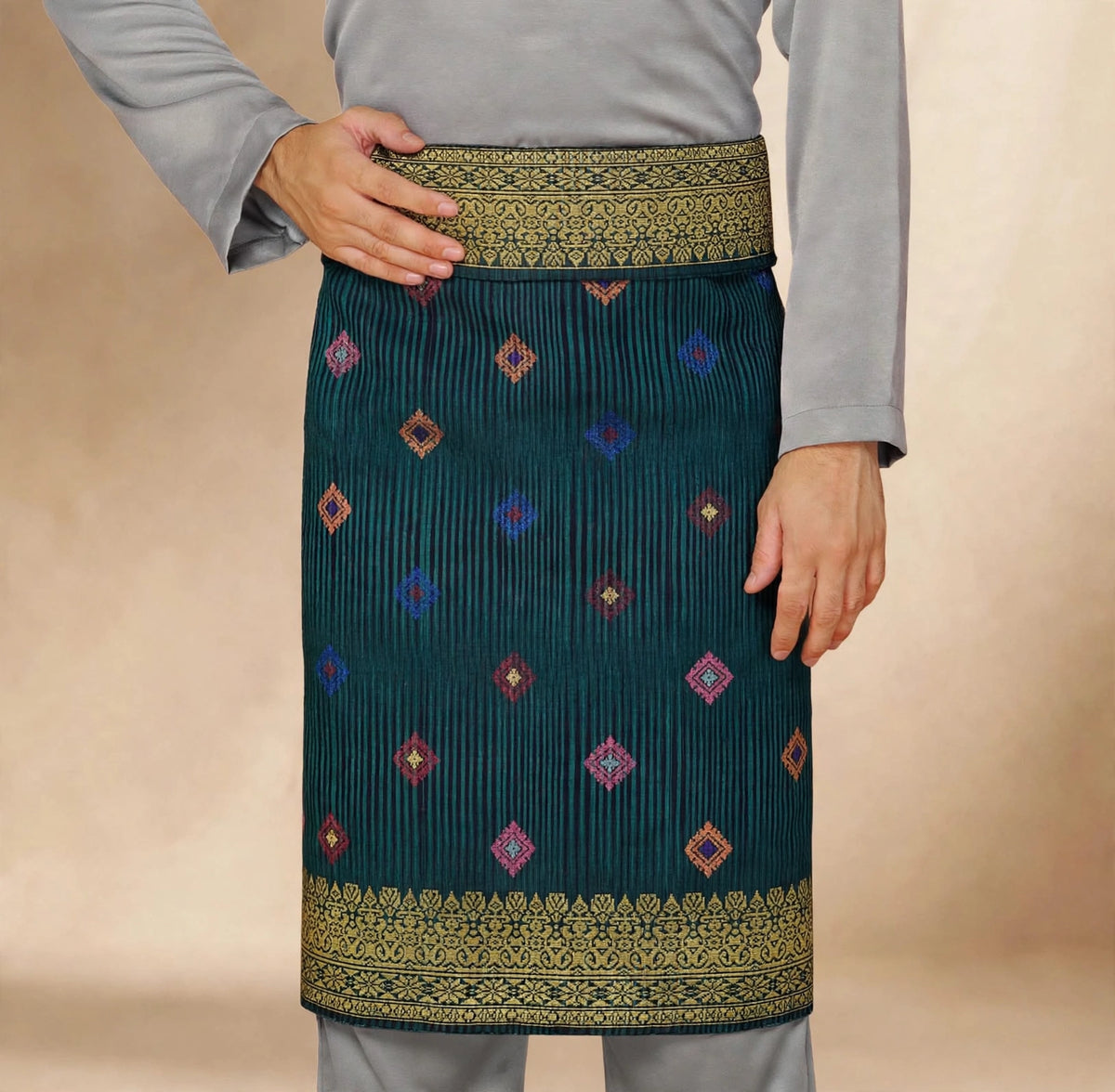 Sampin Johor Jalur Hijau Turquoise-6050