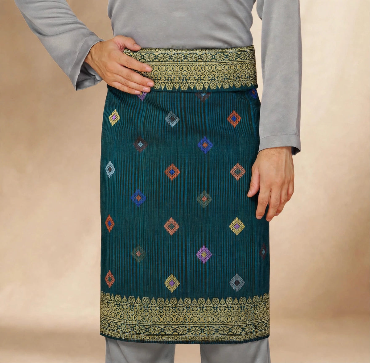 Sampin Johor Jalur Hijau Turquoise-6067