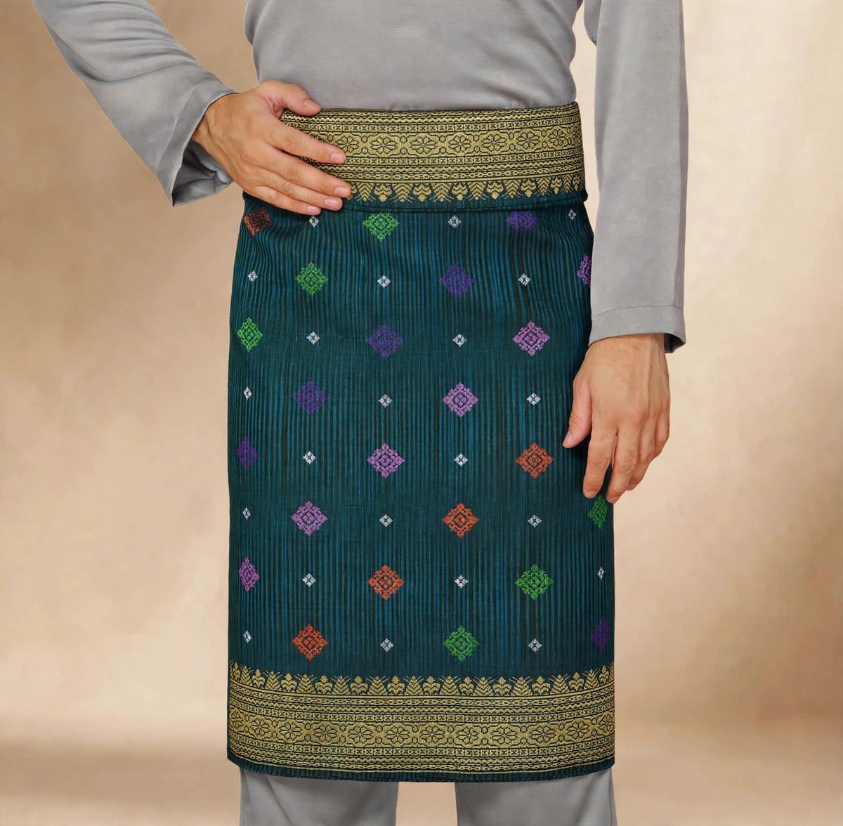 Sampin Johor Jalur Hijau Turquoise-6070