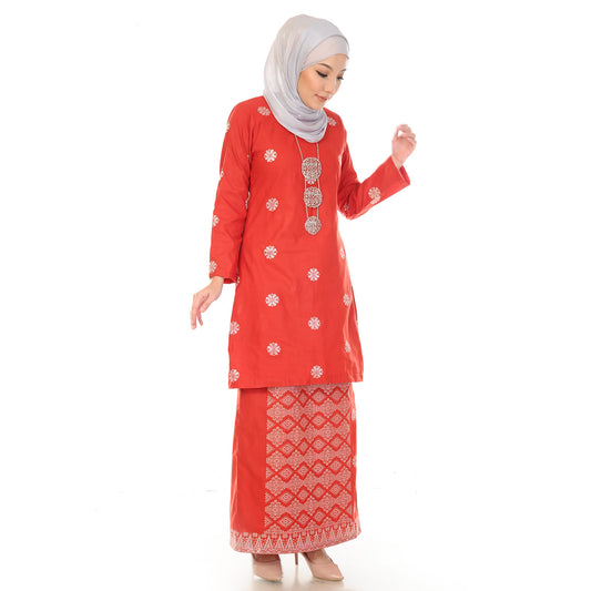 KURUNG MODEN AMEENA RED-5002