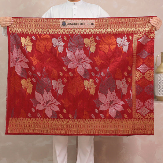 SAMPIN TENUN TANGAN HD PREMIUM - Maroon 1002