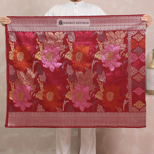 SAMPIN TENUN TANGAN HD PREMIUM - Maroon 1008