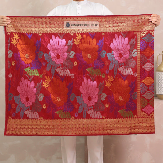 SAMPIN TENUN TANGAN HD PREMIUM - Maroon 1010