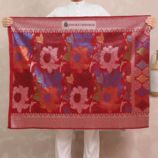 SAMPIN TENUN TANGAN HD PREMIUM - Maroon 1015