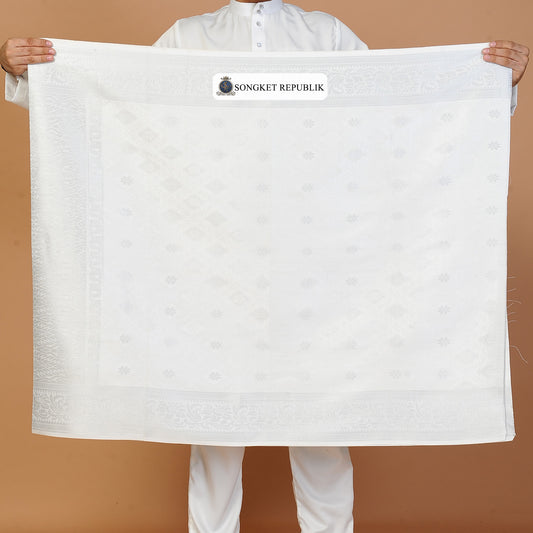 Sampin Bunga Tabur Klasik - White Silver