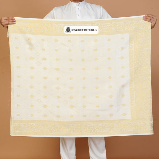 Sampin Bunga Tabur Klasik - Off White Gold