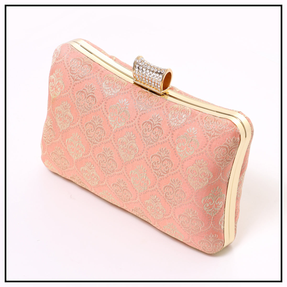 CLUTCH SONGKET HAND BAG - PEACH