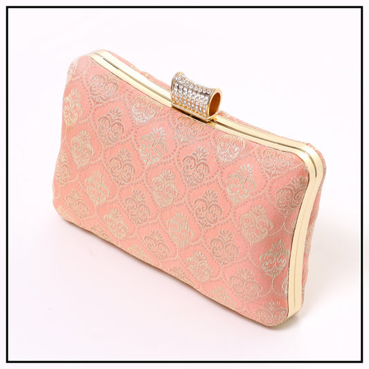 CLUTCH SONGKET HAND BAG - PEACH