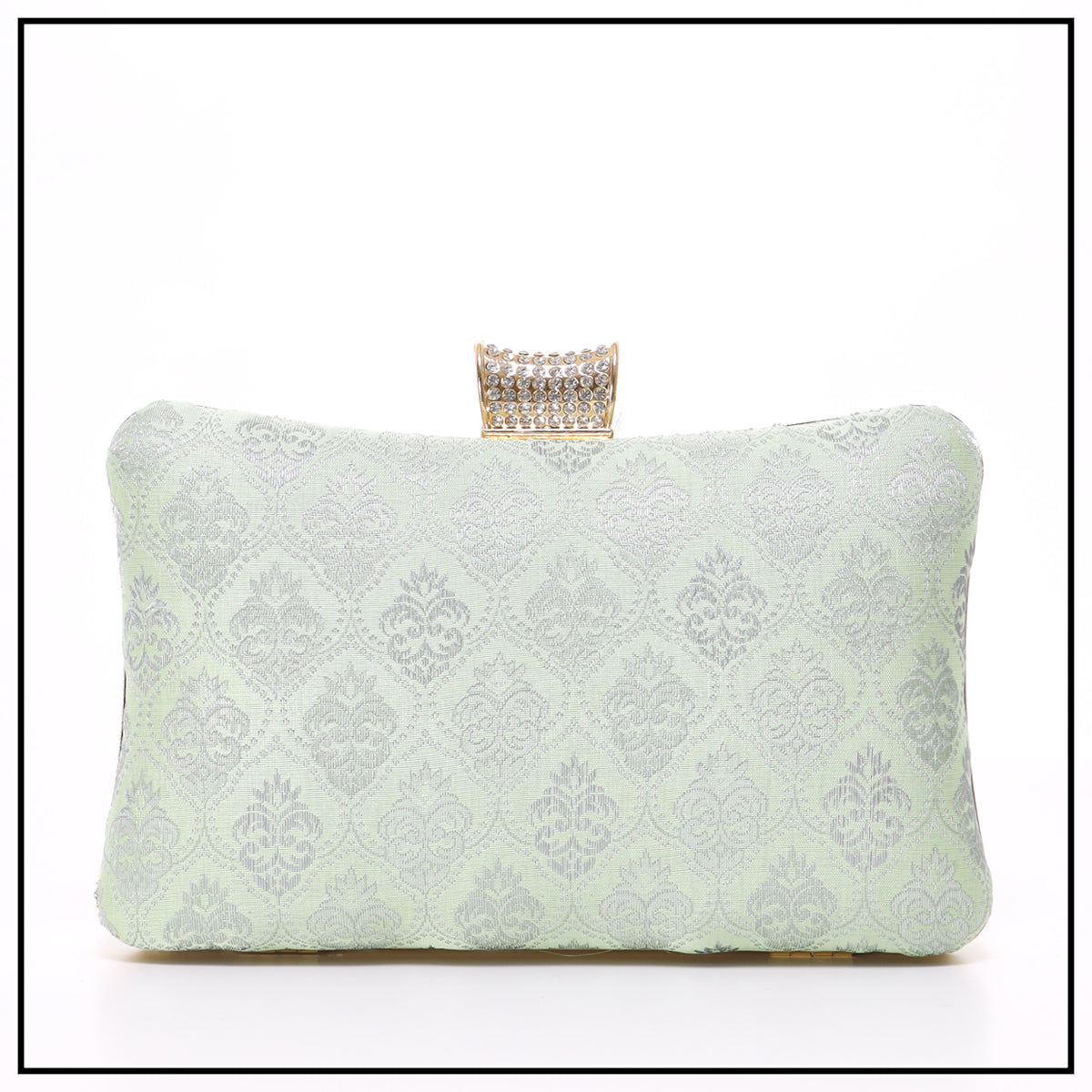 CLUTCH SONGKET HAND BAG - SOFT GREEN