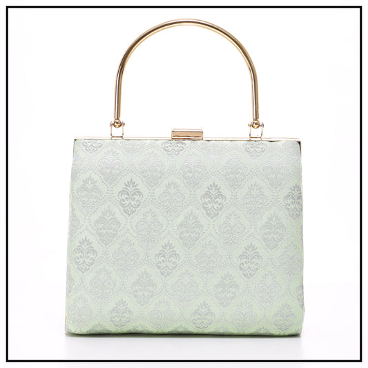 CLUTCH SONGKET HAND BAG - SOFT GREEN