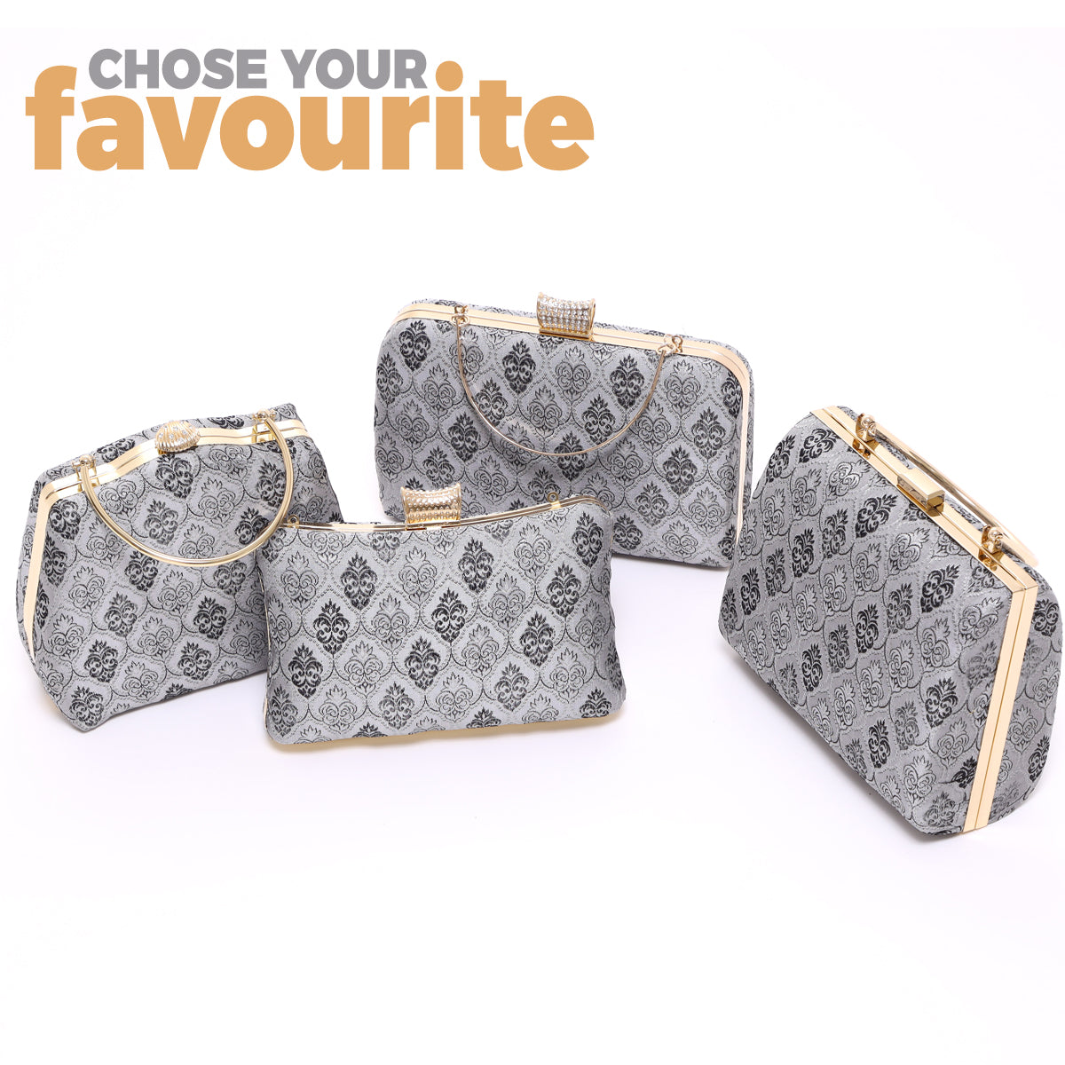 CLUTCH SONGKET HAND BAG - PEACH