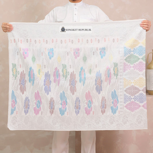 SAMPIN TENUN TANGAN HD PREMIUM - White Silver-5008