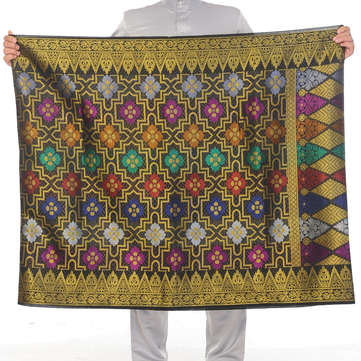 Songket Republik Sampin 3d Exclusive - Black Gold