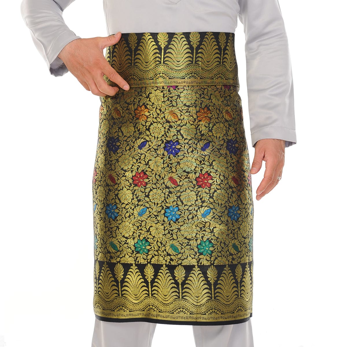 Songket Republik Sampin 3d Exclusive - Black Gold