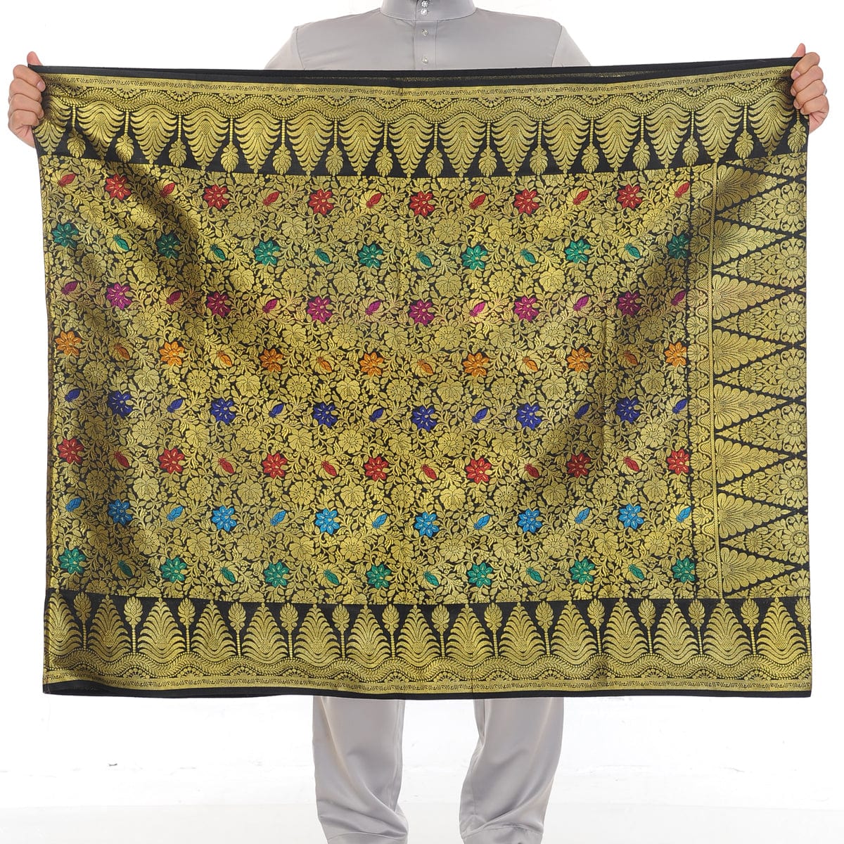 Songket Republik Sampin 3d Exclusive - Black Gold