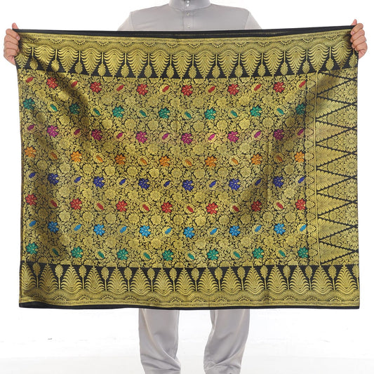 Songket Republik Sampin 3d Exclusive - Black Gold