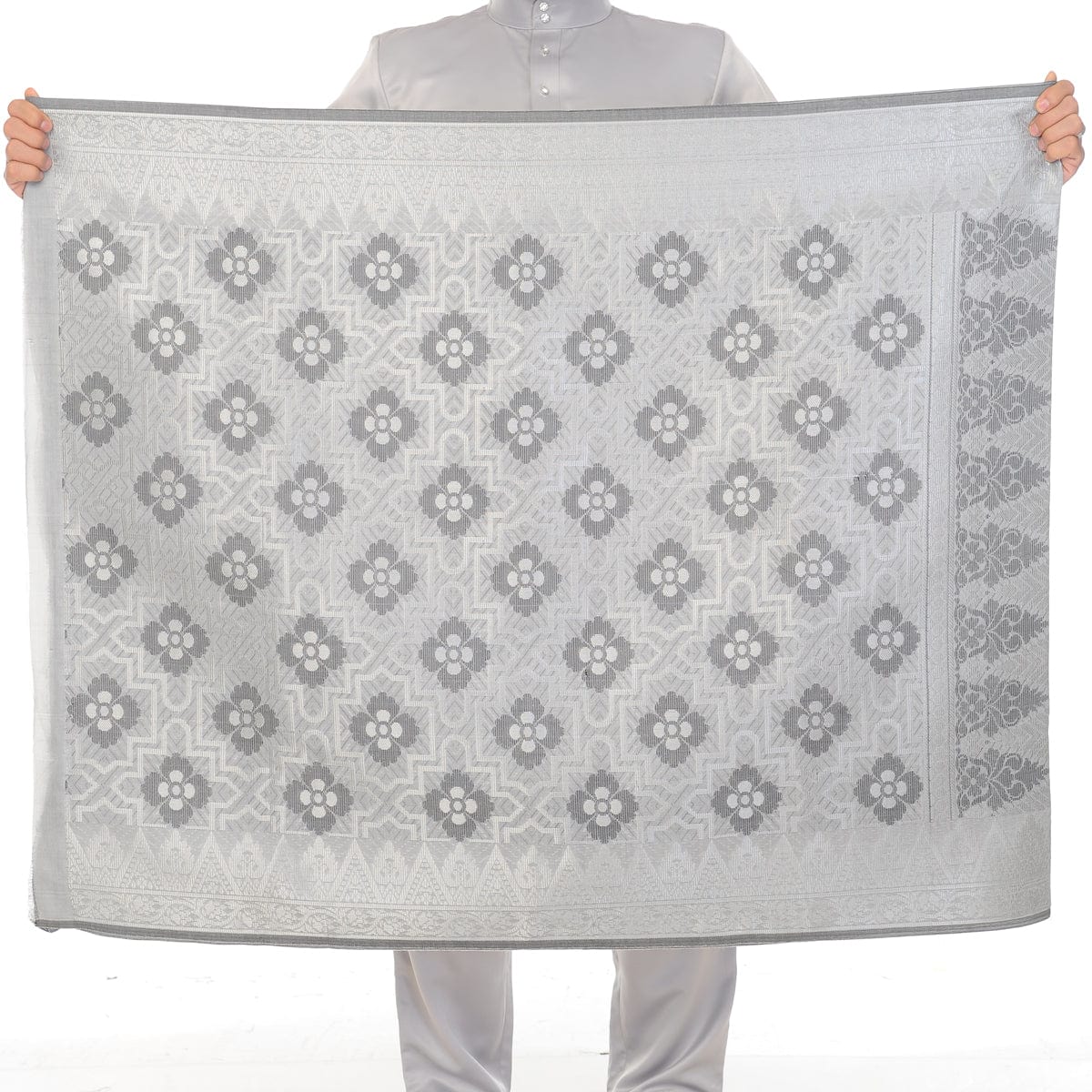 Songket Republik Sampin 3d Exclusive - Grey Black