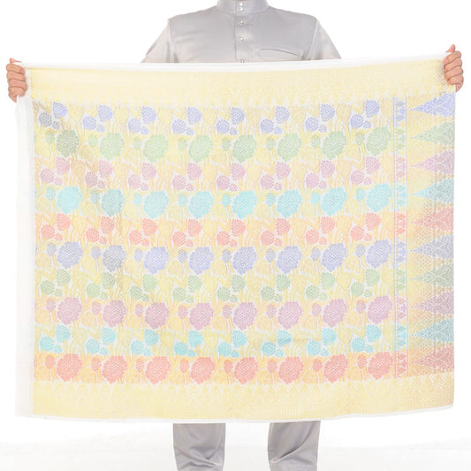 Songket Republik Sampin Nikah - White Gold