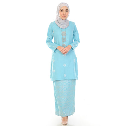 KURUNG MODEN AMEENA-DUSTY BLUE