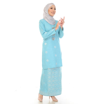 KURUNG MODEN AMEENA-DUSTY BLUE