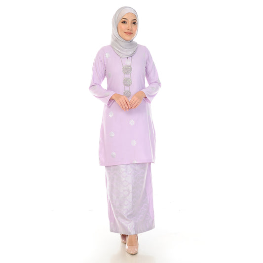 KURUNG MODEN AMEENA-LILAC SILVER