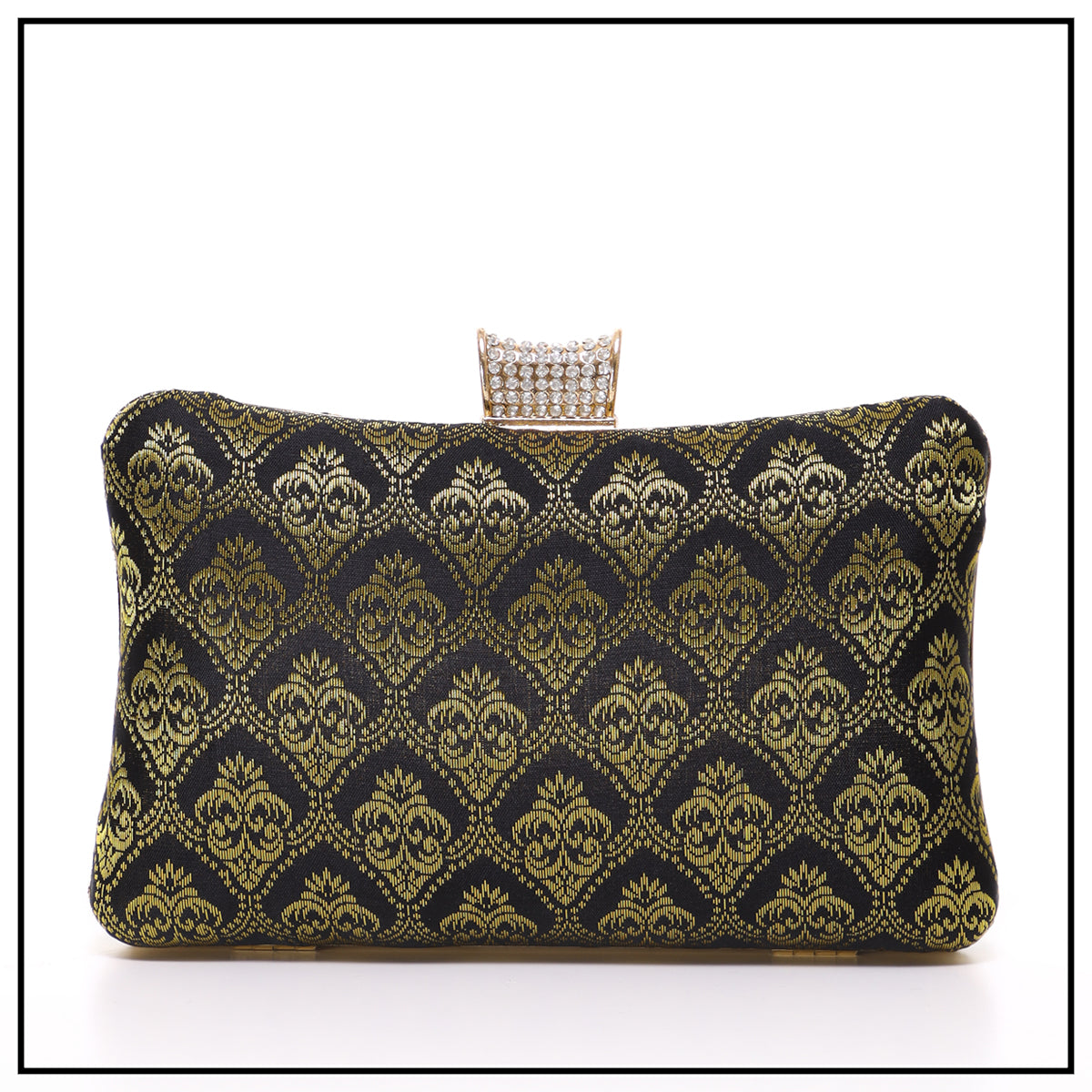 CLUTCH SONGKET HAND BAG - BLACK GOLD