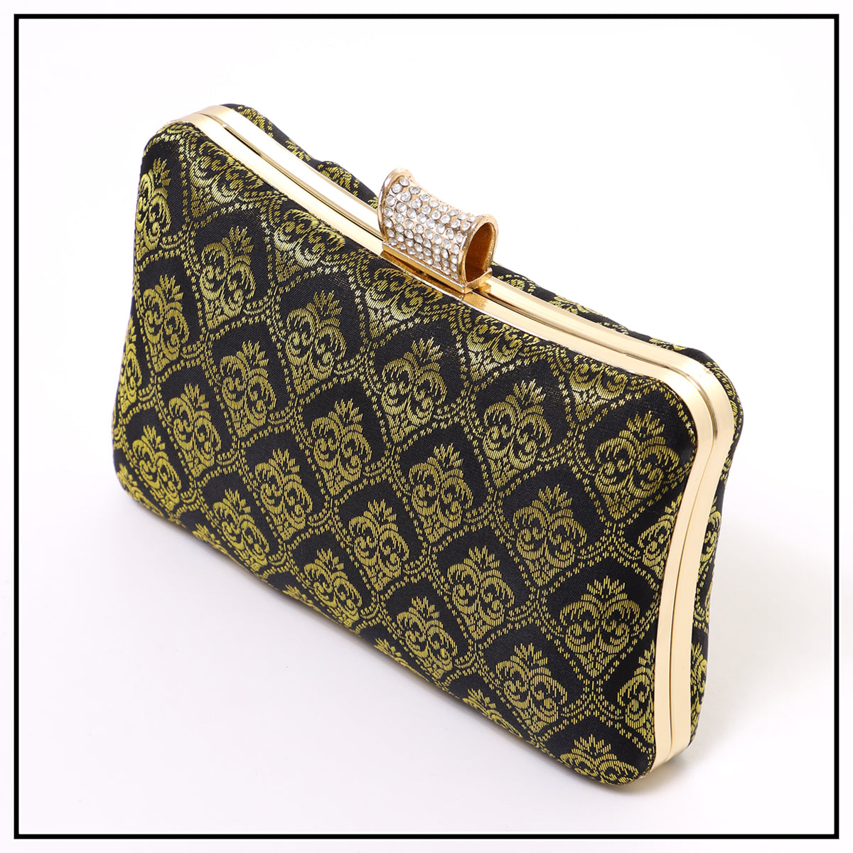 CLUTCH SONGKET HAND BAG - BLACK GOLD