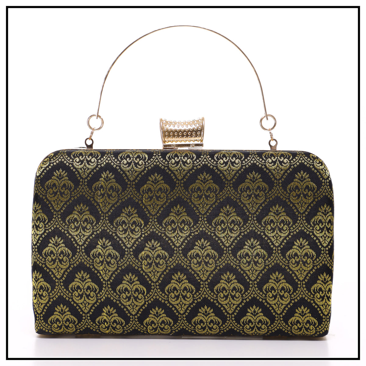 CLUTCH SONGKET HAND BAG - BLACK SILVER (Copy)