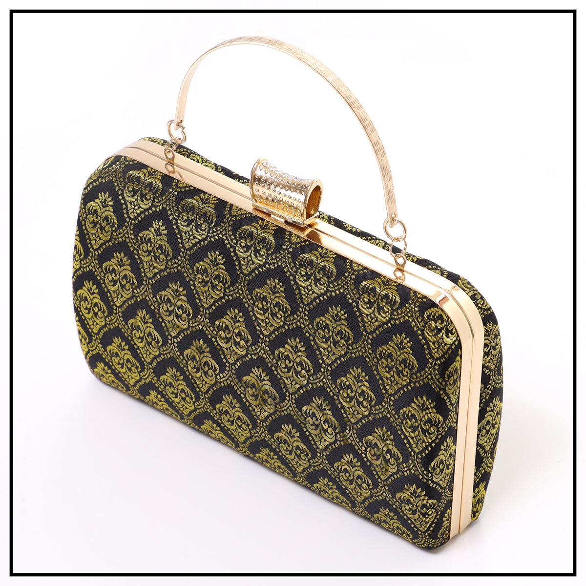 CLUTCH SONGKET HAND BAG - BLACK SILVER (Copy)