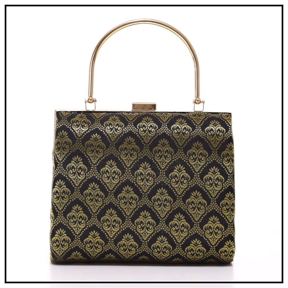 CLUTCH SONGKET HAND BAG - BLACK GOLD