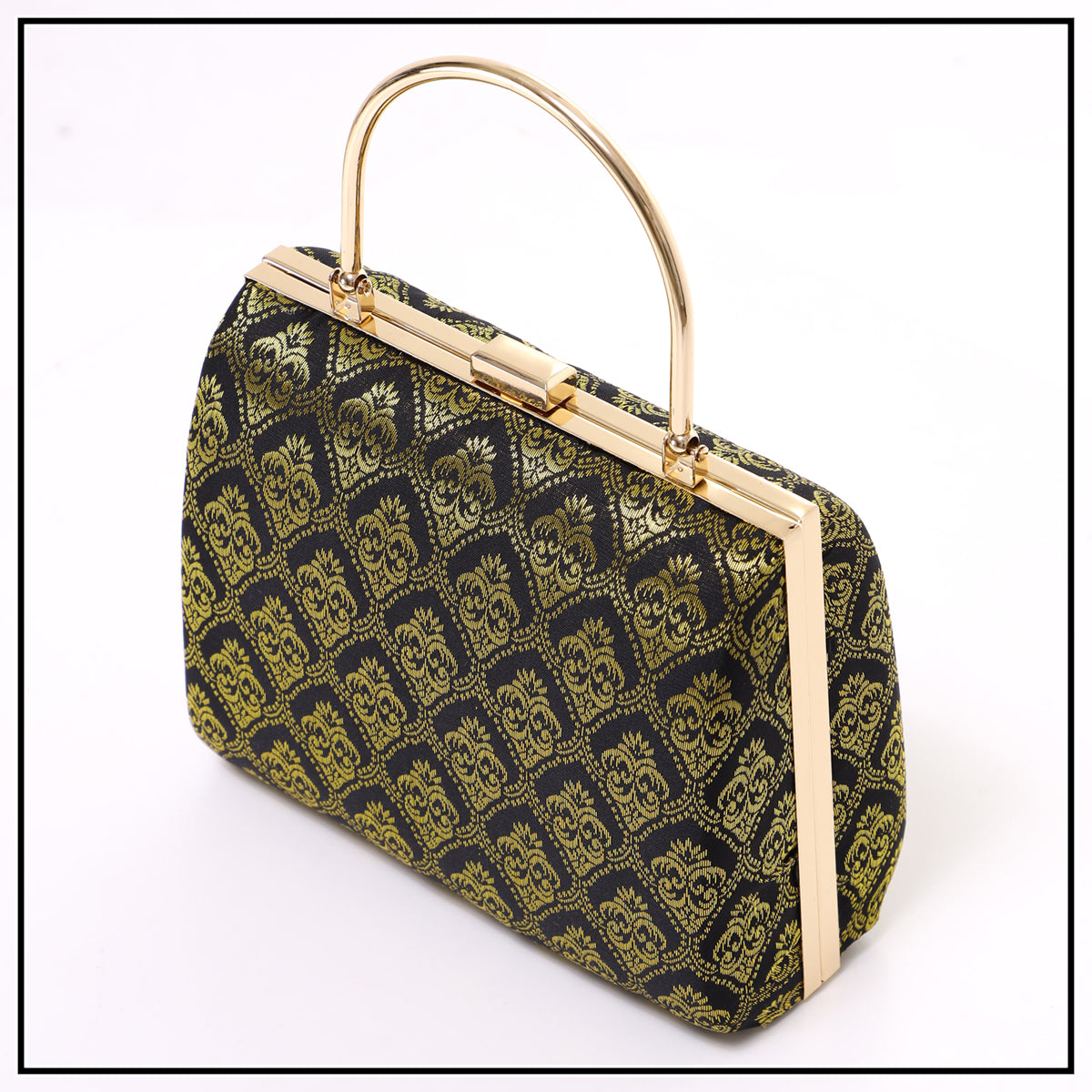 CLUTCH SONGKET HAND BAG - BLACK GOLD