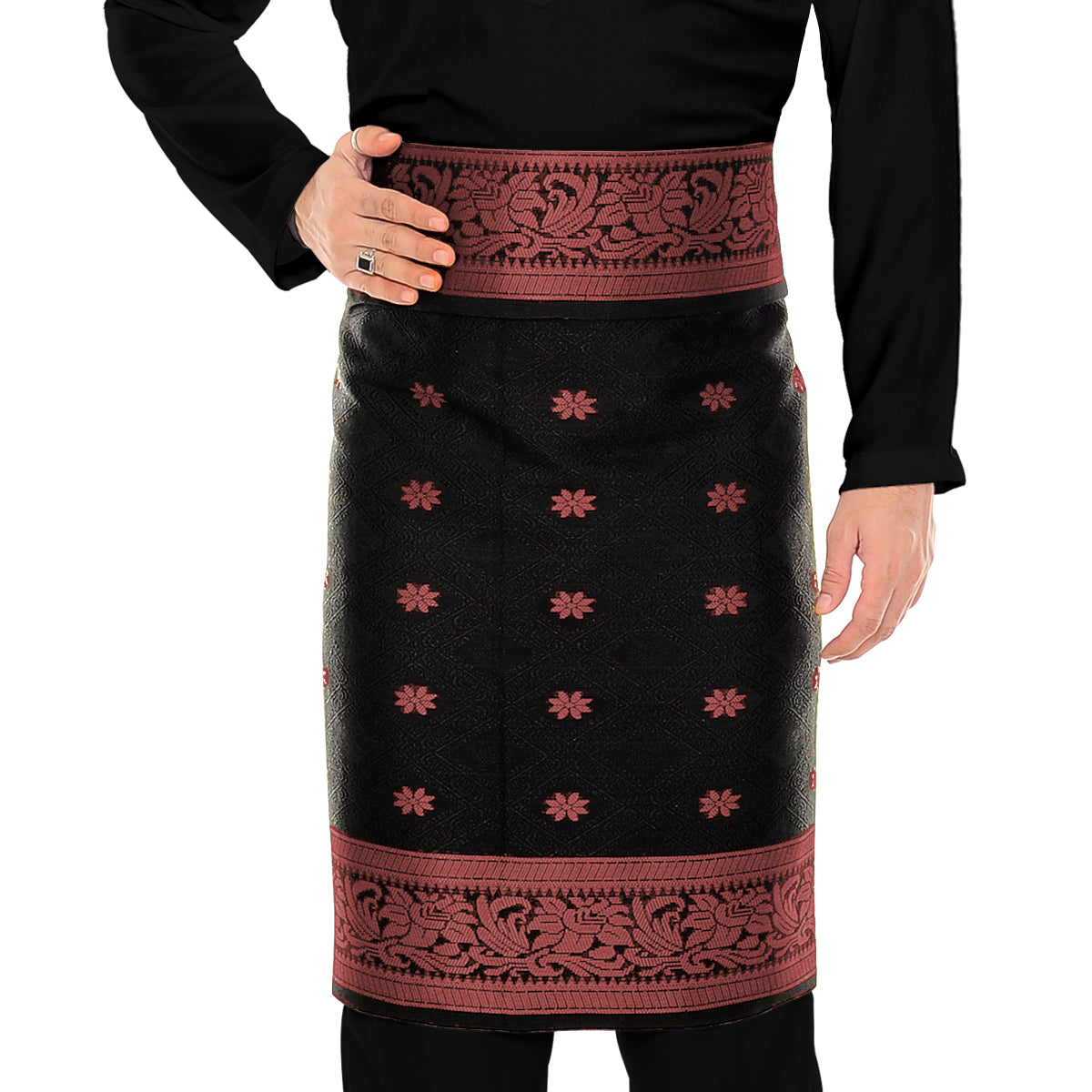 Tabur Klasik Black Maroon-3019