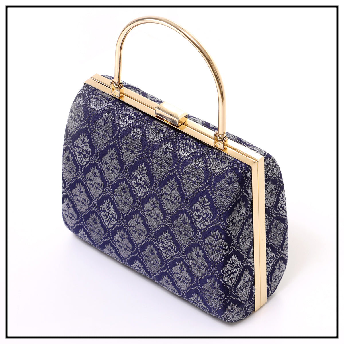 CLUTCH SONGKET HAND BAG - DARK BLUE