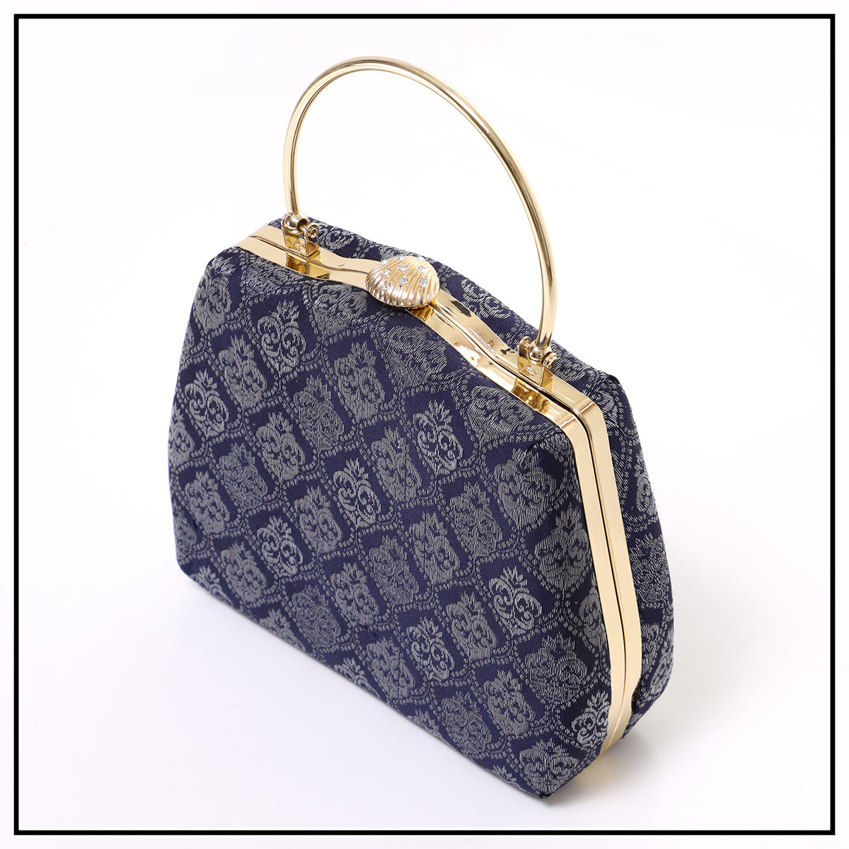 CLUTCH SONGKET HAND BAG - DARK BLUE