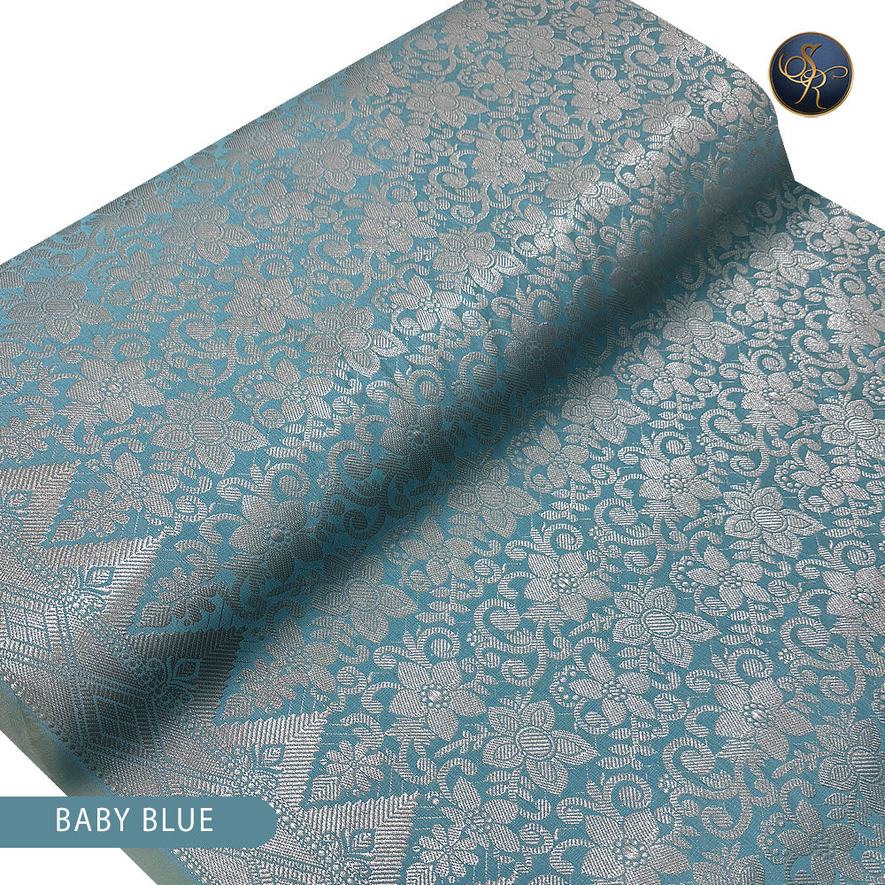 Brocade Baby Blue-1033