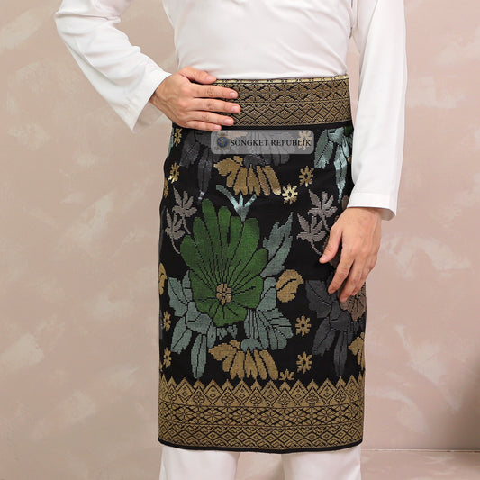 SAMPIN TENUN TANGAN HD PREMIUM - Black Gold-0012