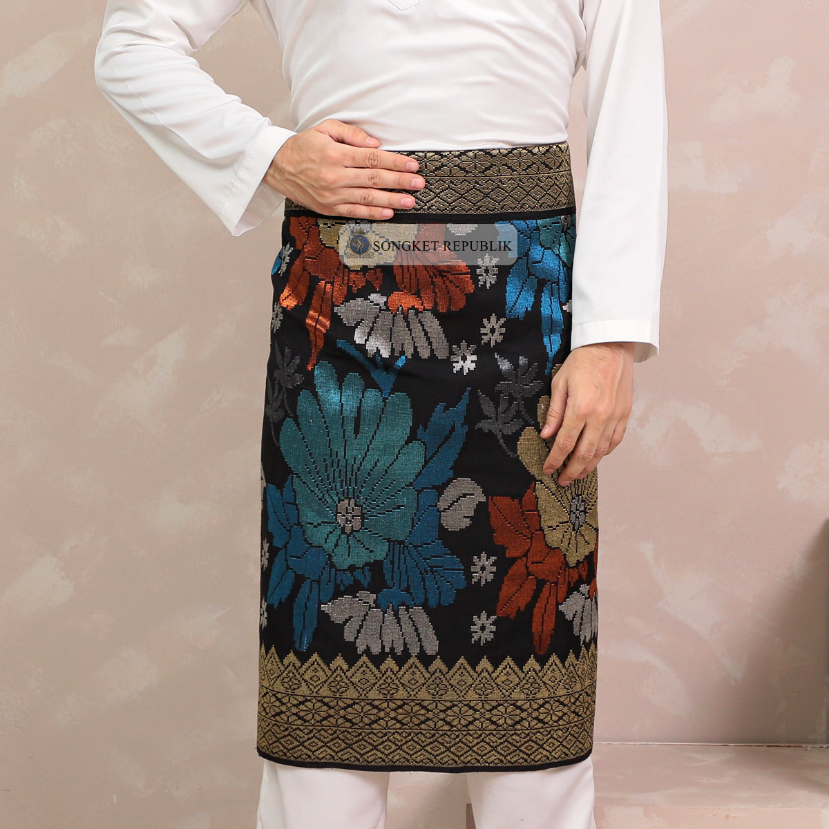 SAMPIN TENUN TANGAN HD PREMIUM - Black Gold-0016