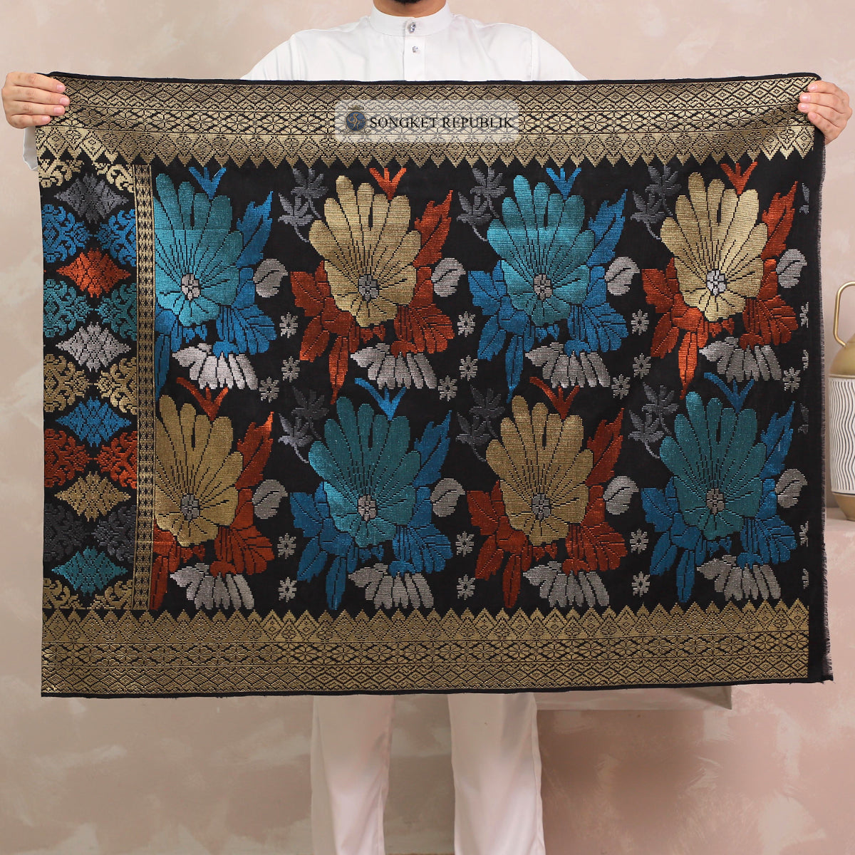 SAMPIN TENUN TANGAN HD PREMIUM - Black Gold-0016